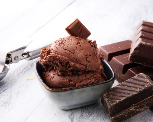 Helado de chocolate