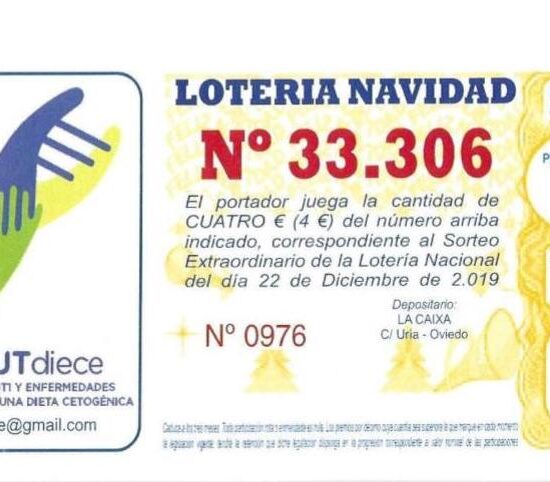 Lotería Navidad 2019 y asGLUTdiece