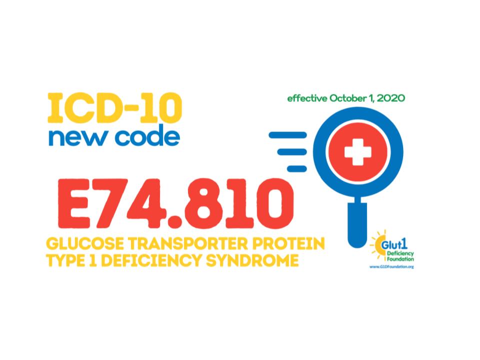 Nuevo código ICD-10: E74.810 específico para el déficit de Glut1.