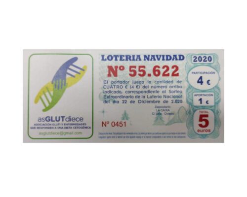 Lotería Navidad 2020 y asGLUTdiece