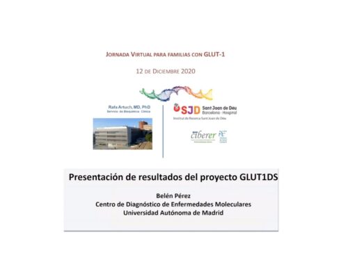 Webinar Glut1 2020.  Dr. Rafael Artuch y Dra. Belén Pérez.