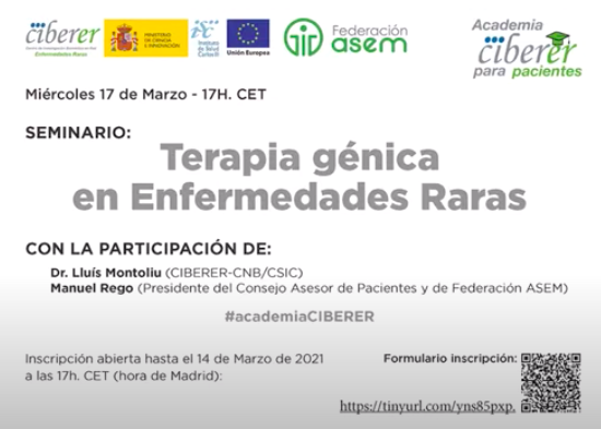 Seminario CIBERER: Terapia Génica en Enfermedades Raras