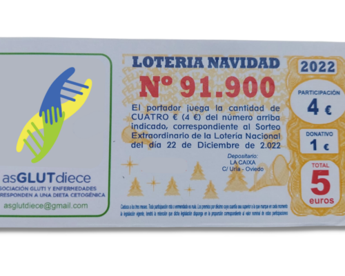 Lotería Navidad 2022 y asGLUTdiece