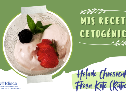 Helado Cheesecake de Fresa Keto