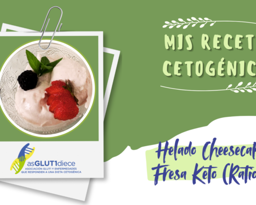 Helado Cheesecake de Fresa Keto